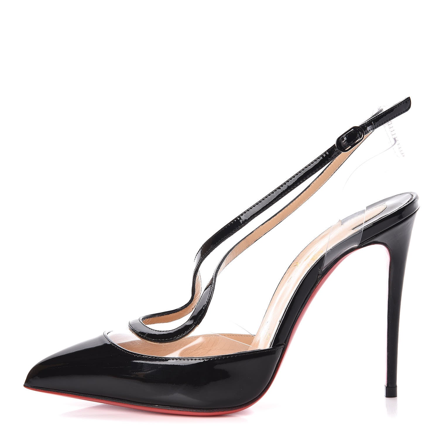 Christian Louboutin Patent PVC Cupidetta 100 Pumps 35.5 Black 1 of 8
