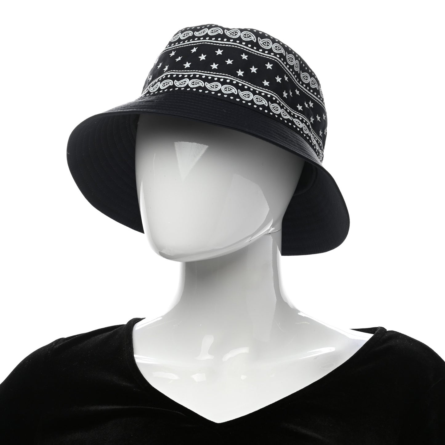 Technical Gabardine Balade Bandana Bucket Hat 58 Marine