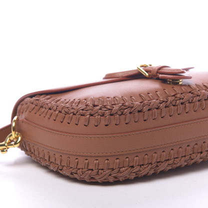 Christian Dior Grained Calfskin Medium Whipstitched Bobby Bag Dark Tan 5 of 9