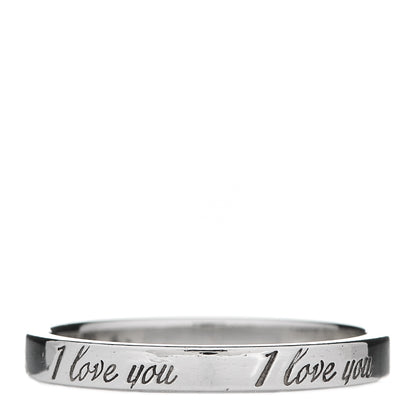 Tiffany Sterling Silver I Love You Band Ring 62 10 3 of 4