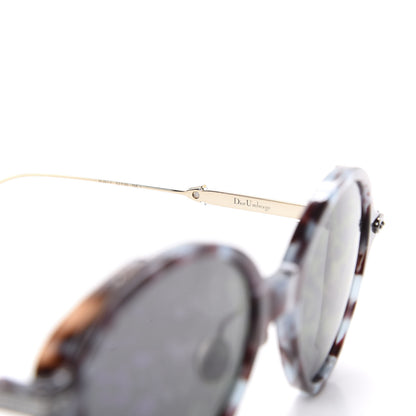 Christian Dior Acetate Leaf Print Umbrage Round Sunglasses Purple Foliage 6 of 7