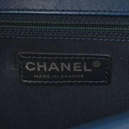 Chanel Lambskin Quilted New Medium Boy Flap Navy 6 of 11