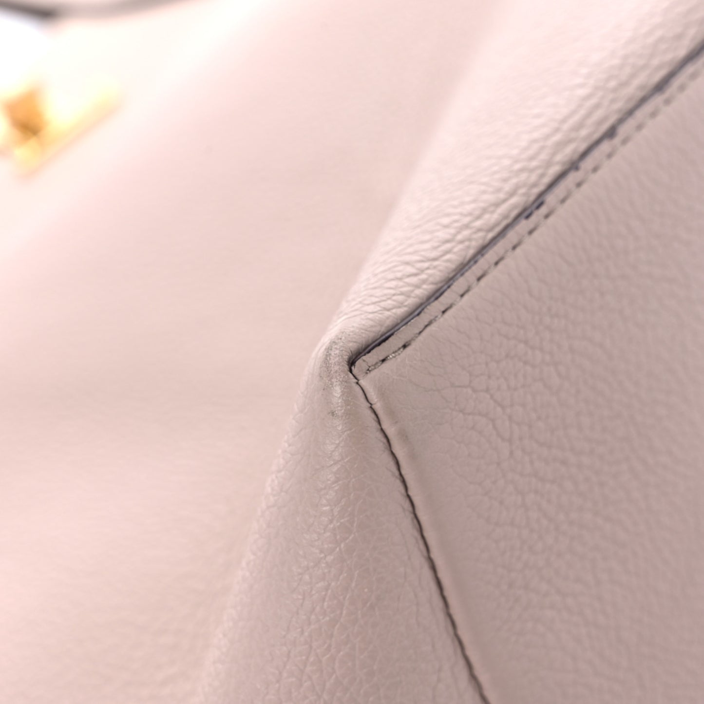 Calfskin Lockme Go Tote Greige