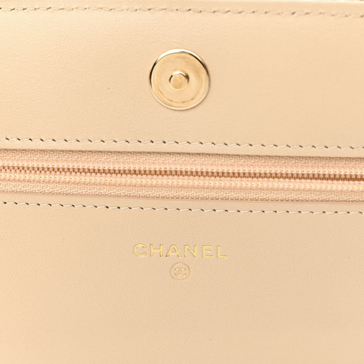 Chanel Tweed Shearling Quilted Chanel Wallet On Chain WOC and Coin Purse Beige Black 7 of 14