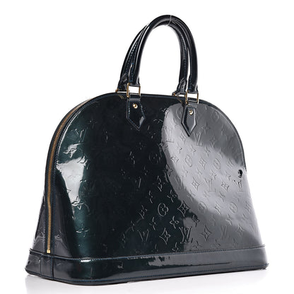Louis Vuitton Vernis Alma MM Blue Nuit 3 of 16