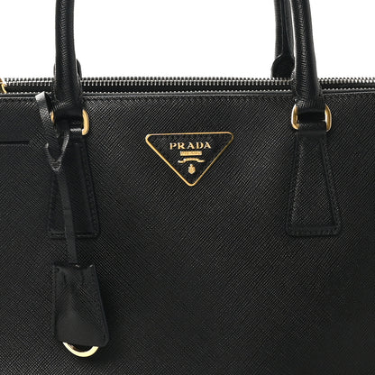Prada Saffiano Medium Galleria Double Zip Tote Black 7 of 9