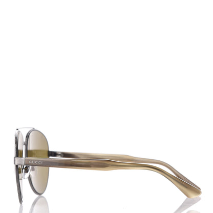 Gucci Aviator Sunglasses GG0054S Grey Green 3 of 7
