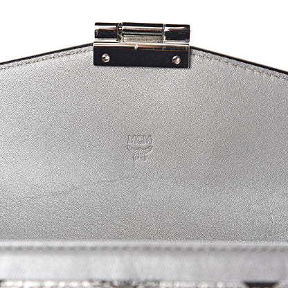MCM Metallic Visetos Patricia Wallet On Chain Silver 6 of 9