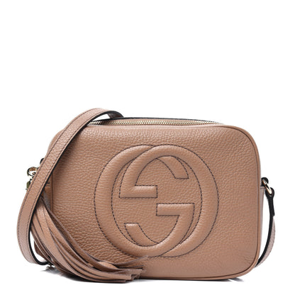 Gucci Pebbled Calfskin Small Soho Disco Bag Camelia 1 of 14