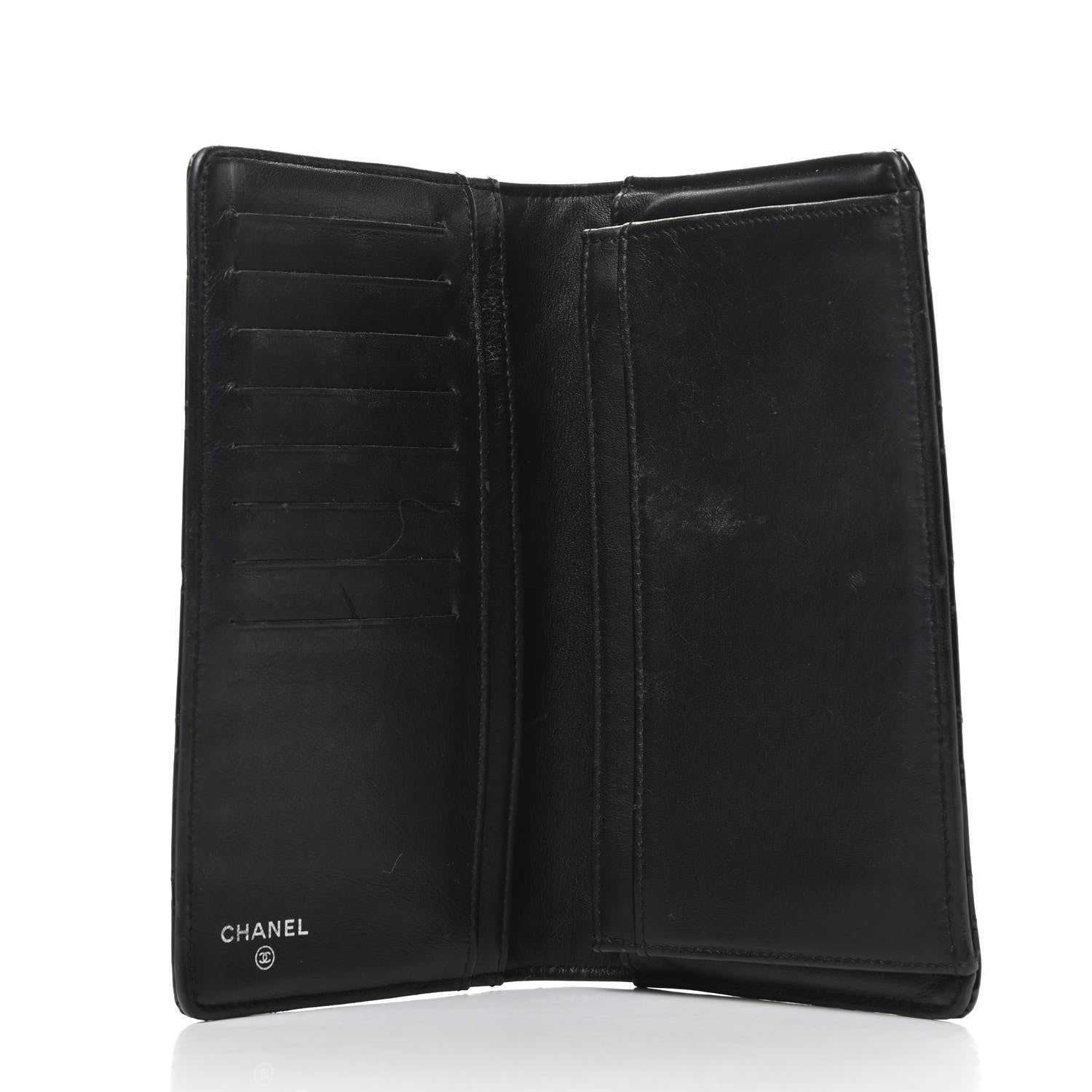 Chanel Patent Quilted Brilliant Yen Wallet Black 5 of 9