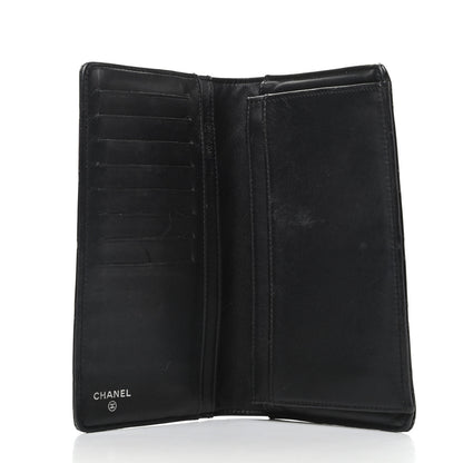 Chanel Patent Quilted Brilliant Yen Wallet Black 5 of 9