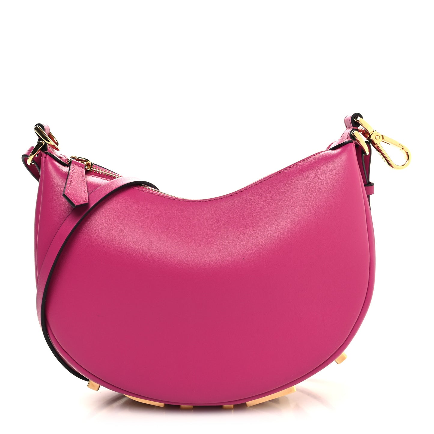 Vitello Grace Matte Mini Fendigraphy Hobo Bag Ciclamino Pilar