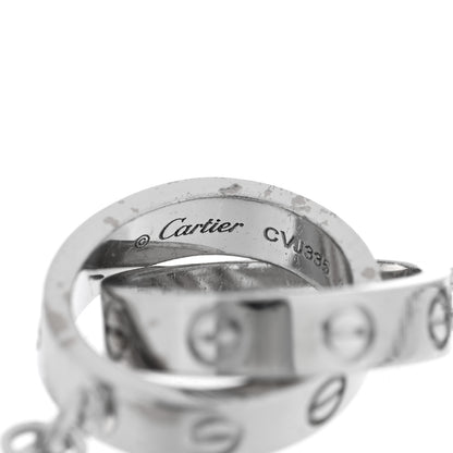 Cartier 18K White Gold Interlocking LOVE Bracelet 3 of 3