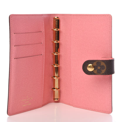 Louis Vuitton Monogram Illustre Small Ring Agenda Rose 5 of 8