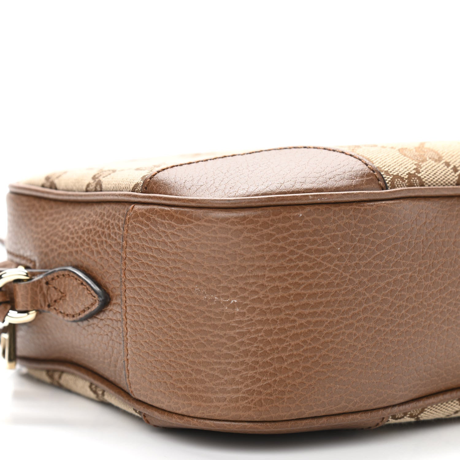 Gucci Monogram Mini Bree Messenger Bag Beige Tabacco 9 of 11
