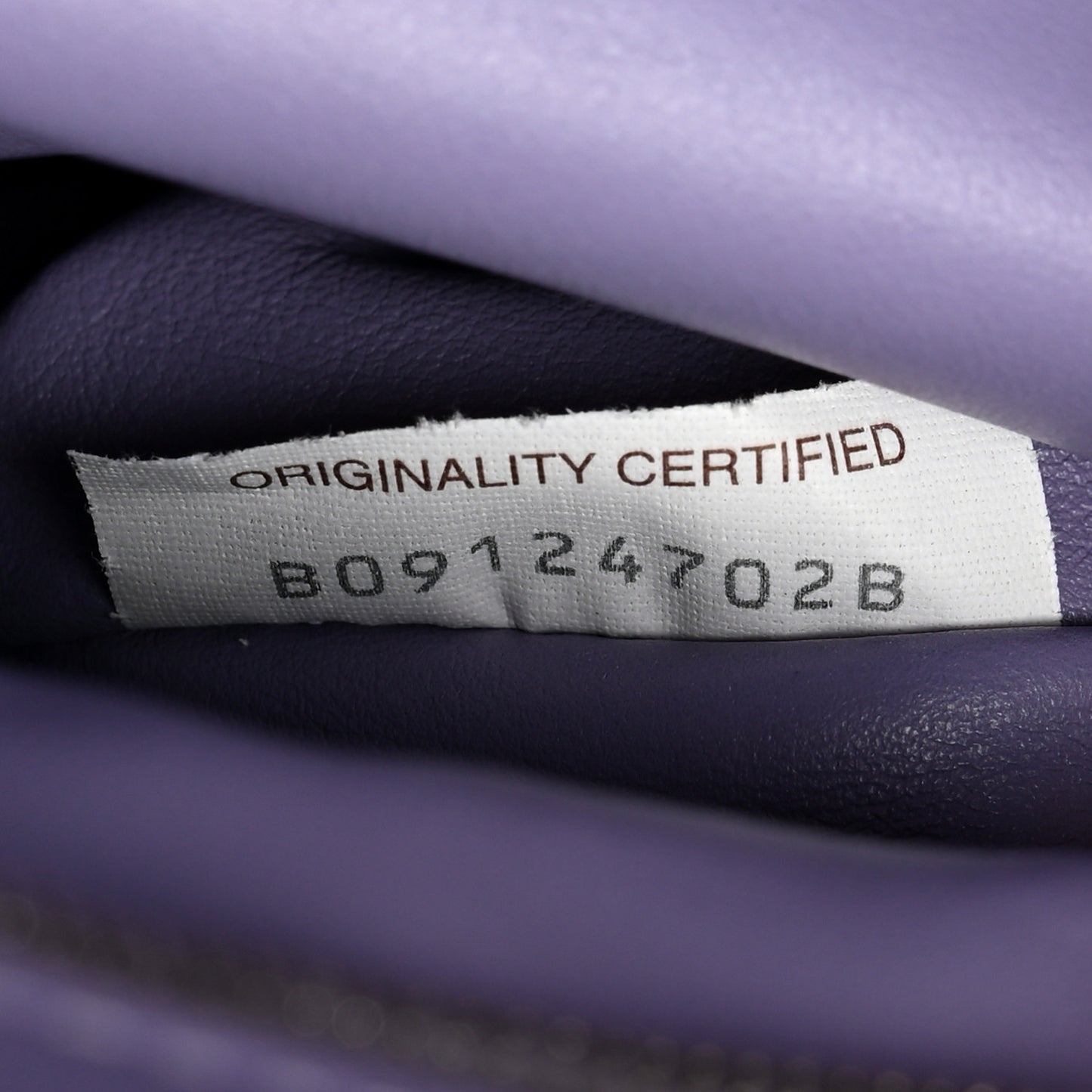 Calfskin Mini BV Twist Lavender