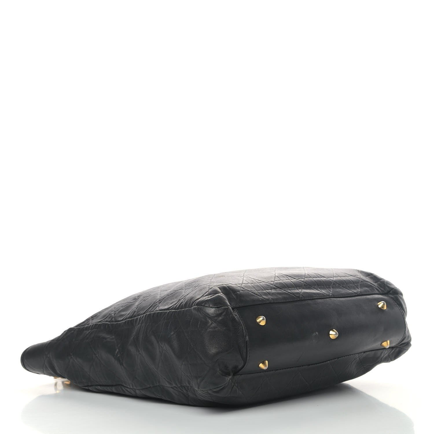Christian Dior Lambskin Cannage Shopping Tote Black 3 of 9