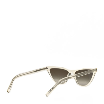 Saint Laurent Acetate SL 550 Slim Cat Eye Sunglasses Yellow Brown 4 of 7