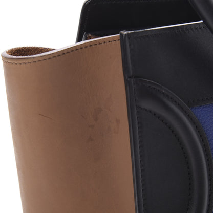 Celine Drummed Calfskin Micro Tri-Color Luggage Indigo 13 of 15
