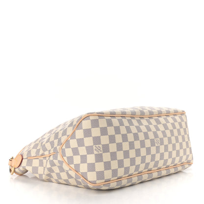 Louis Vuitton Damier Azur Delightful MM Rose Ballerine 4 of 12