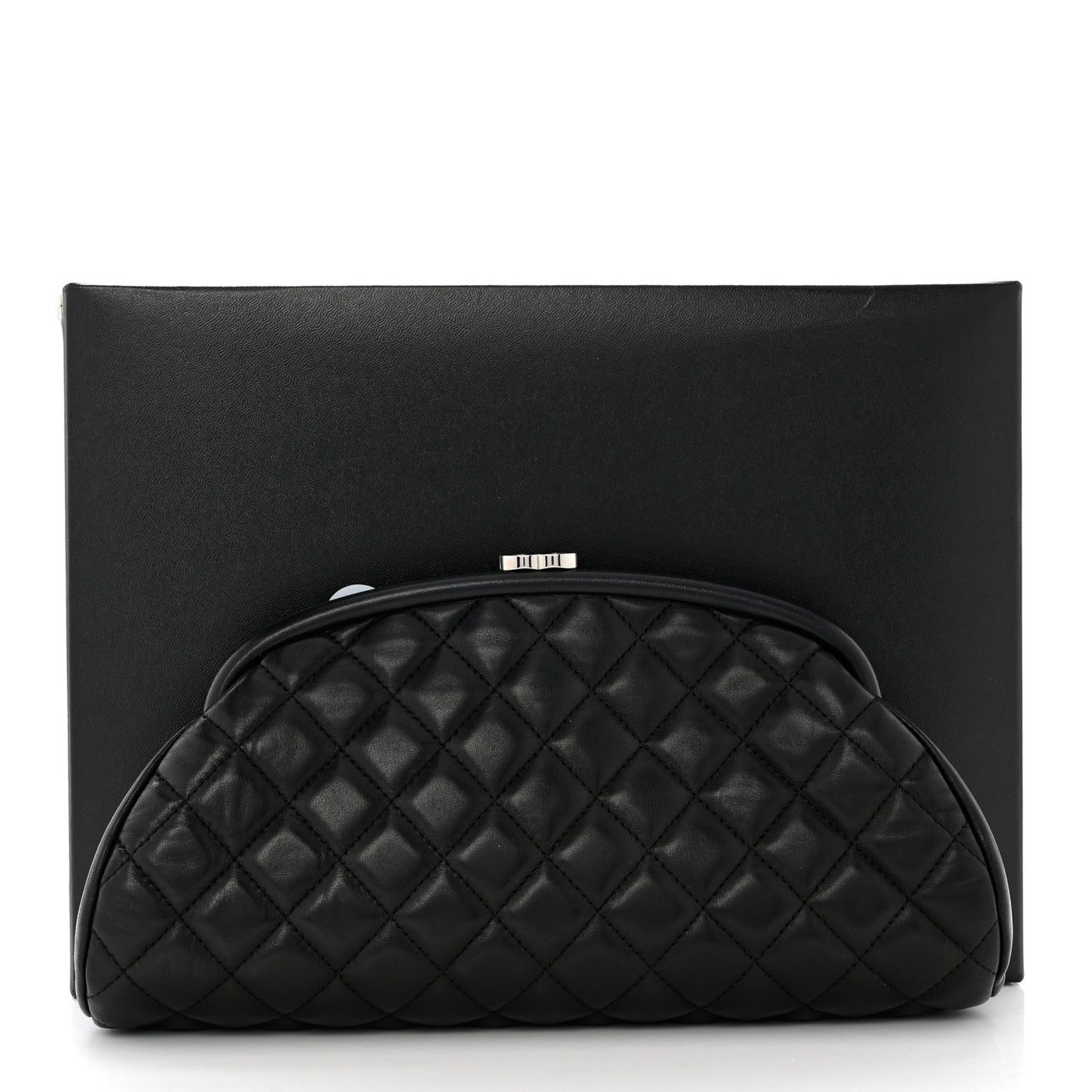 Lambskin Quilted Timeless Clutch Black