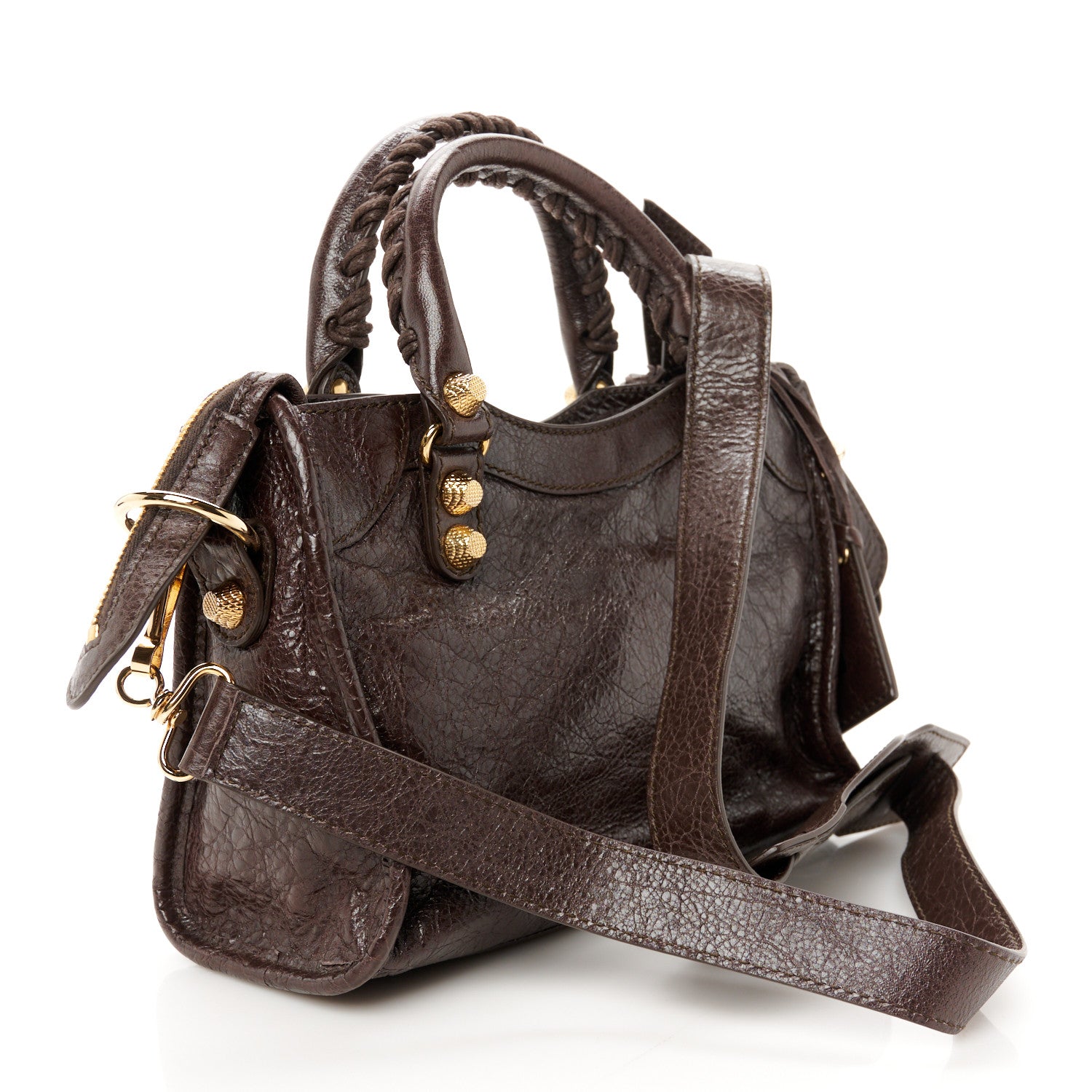 Balenciaga Agneau Giant 12 Gold Hardware Mini City Charbon 4 of 11