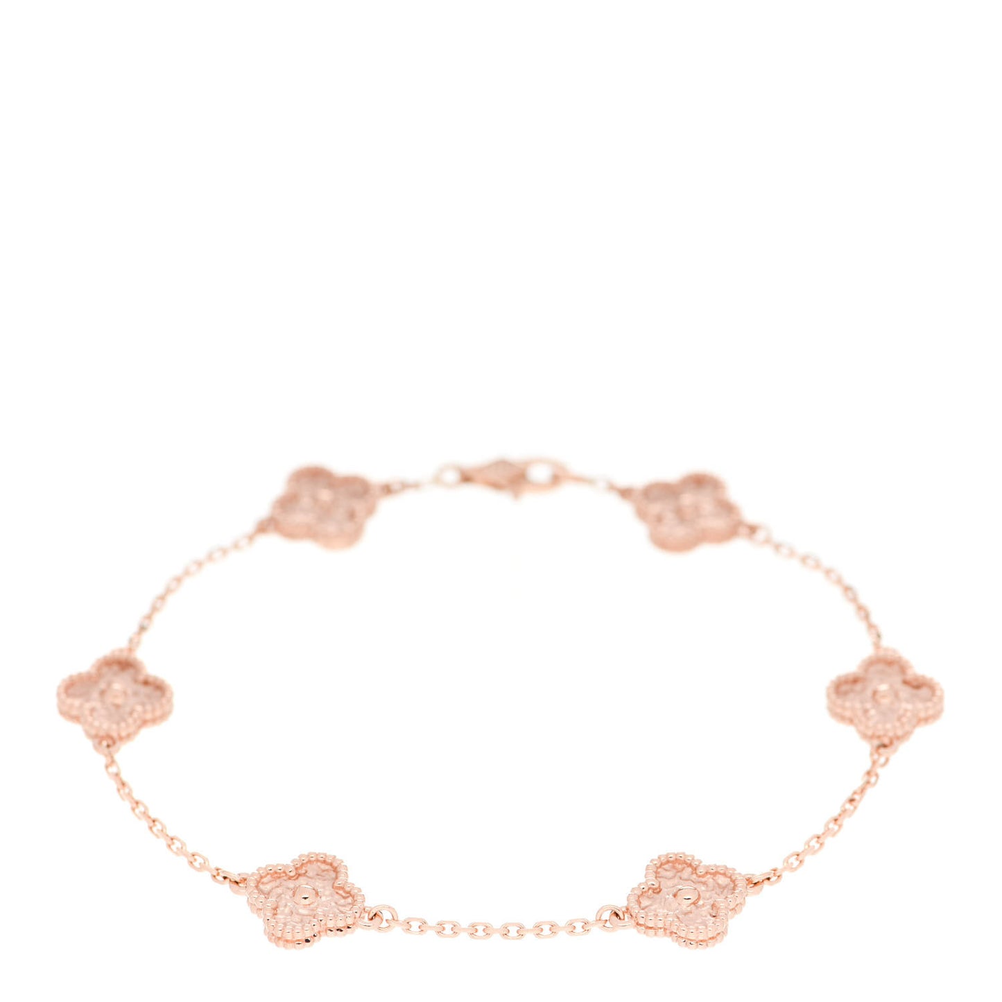 18K Rose Gold 6 Motifs Sweet Alhambra Bracelet