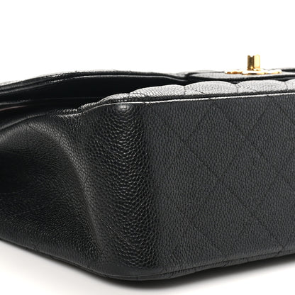 Chanel Caviar Quilted Jumbo Double Flap Black 9 of 10