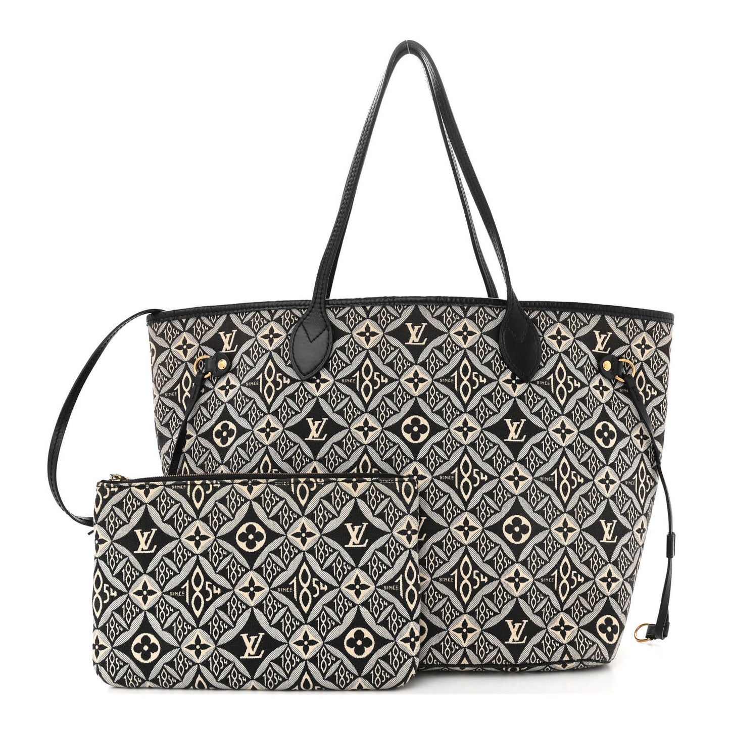 LOUIS VUITTON Jacquard Since 1854 Neverfull MM Grey