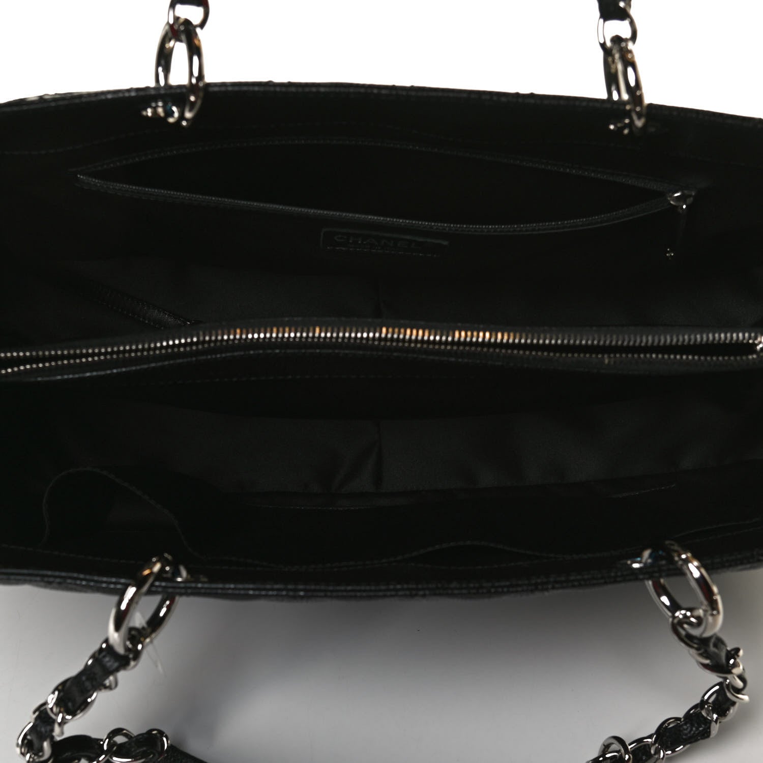 Chanel Caviar Quilted XL Grand Shopping Tote GST Black 5 of 13
