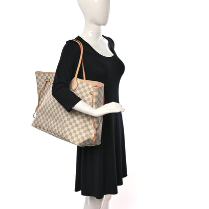 Louis Vuitton Damier Azur Neo Neverfull GM Rose Ballerine 3 of 9