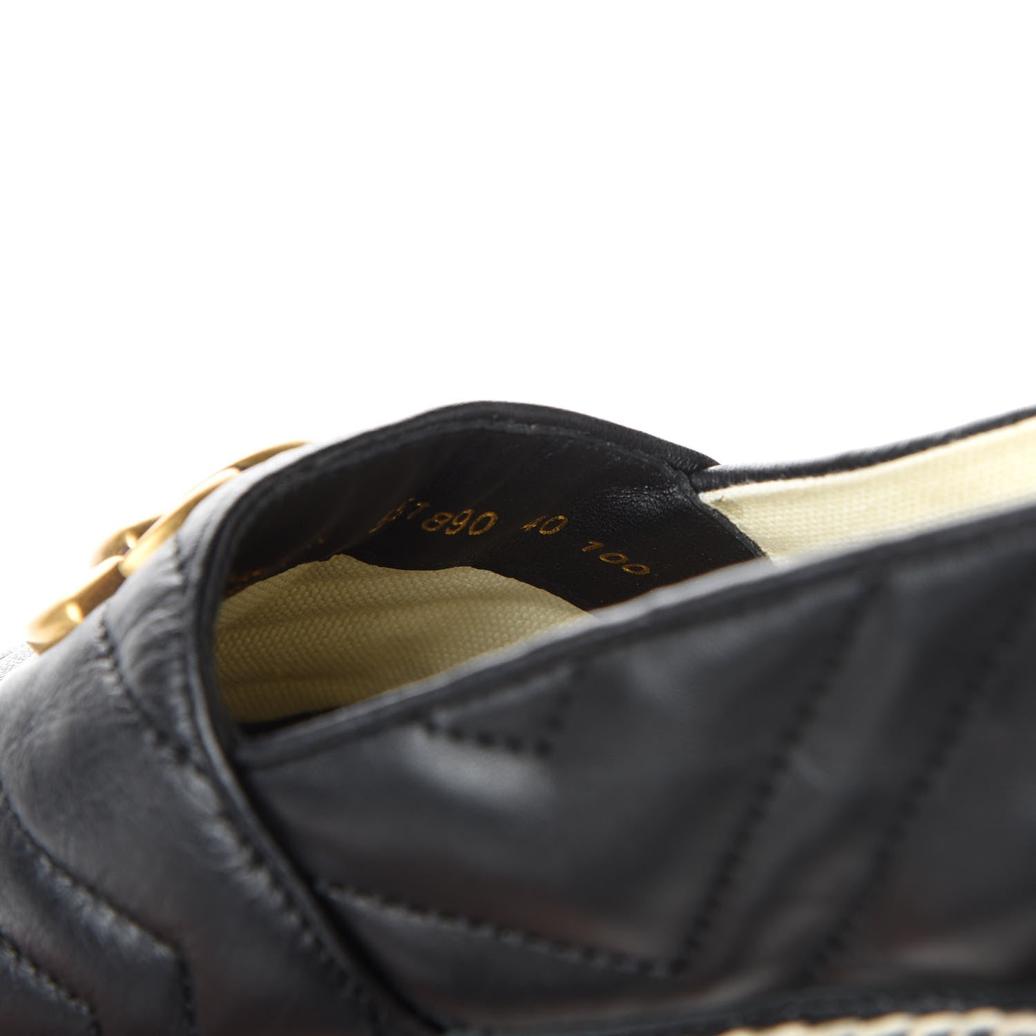 Gucci Nappa Matelasse GG Marmont Espadrilles 40 Black 9 of 9