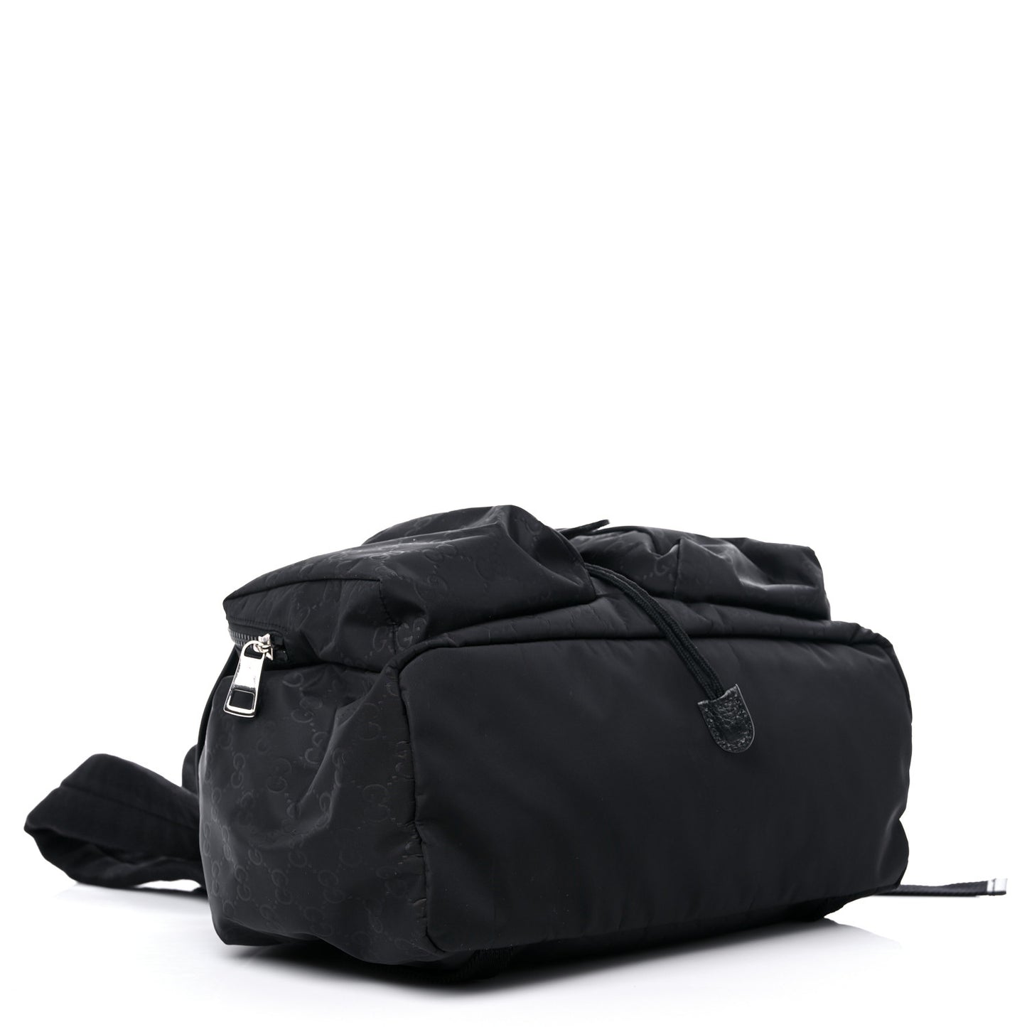 Nylon Monogram Medium Light Single Buckle Backpack Black