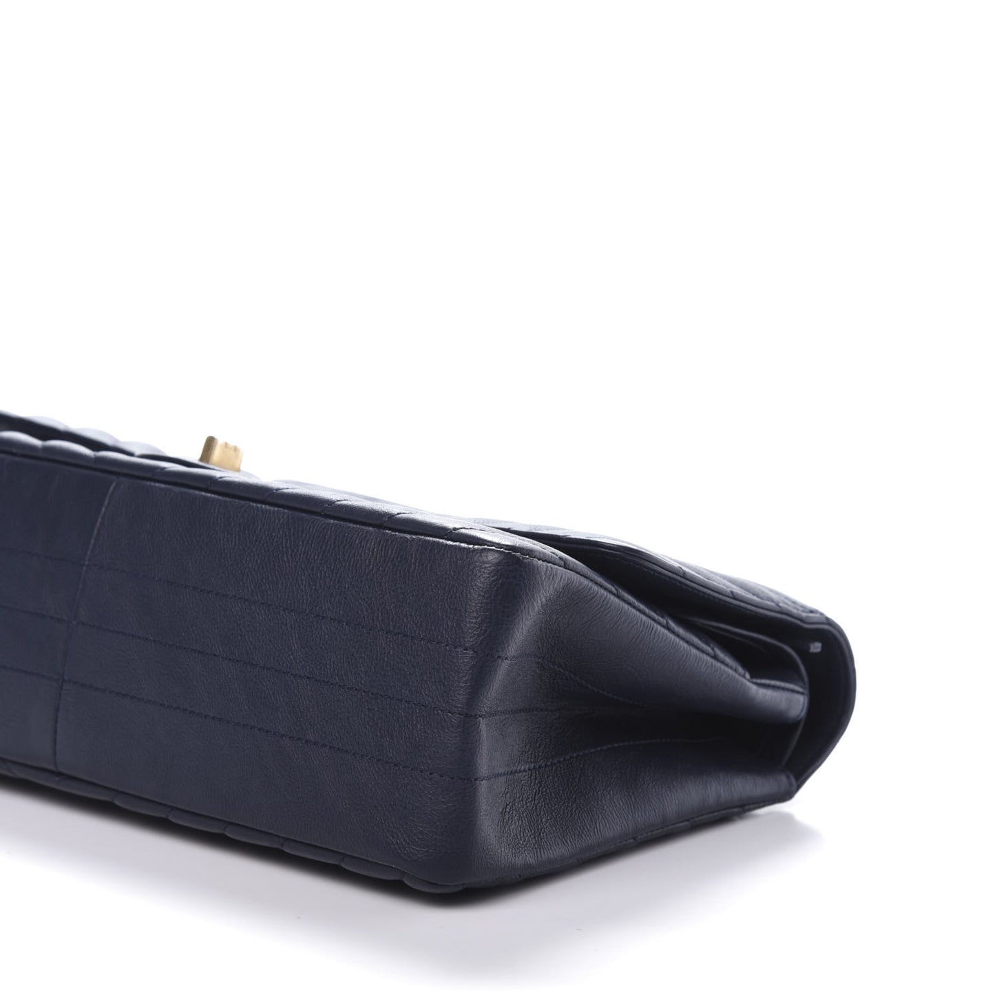 Crumpled Calfskin Chevron Quilted 2.55 Reissue 226 Navy Blue