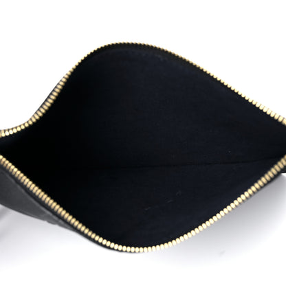Louis Vuitton Empreinte Monogram Giant Neverfull MM Pochette Black 5 of 11
