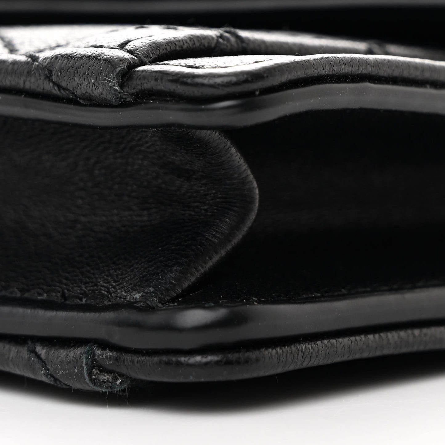 Lambskin Quilted Micro Gaby Bag Black