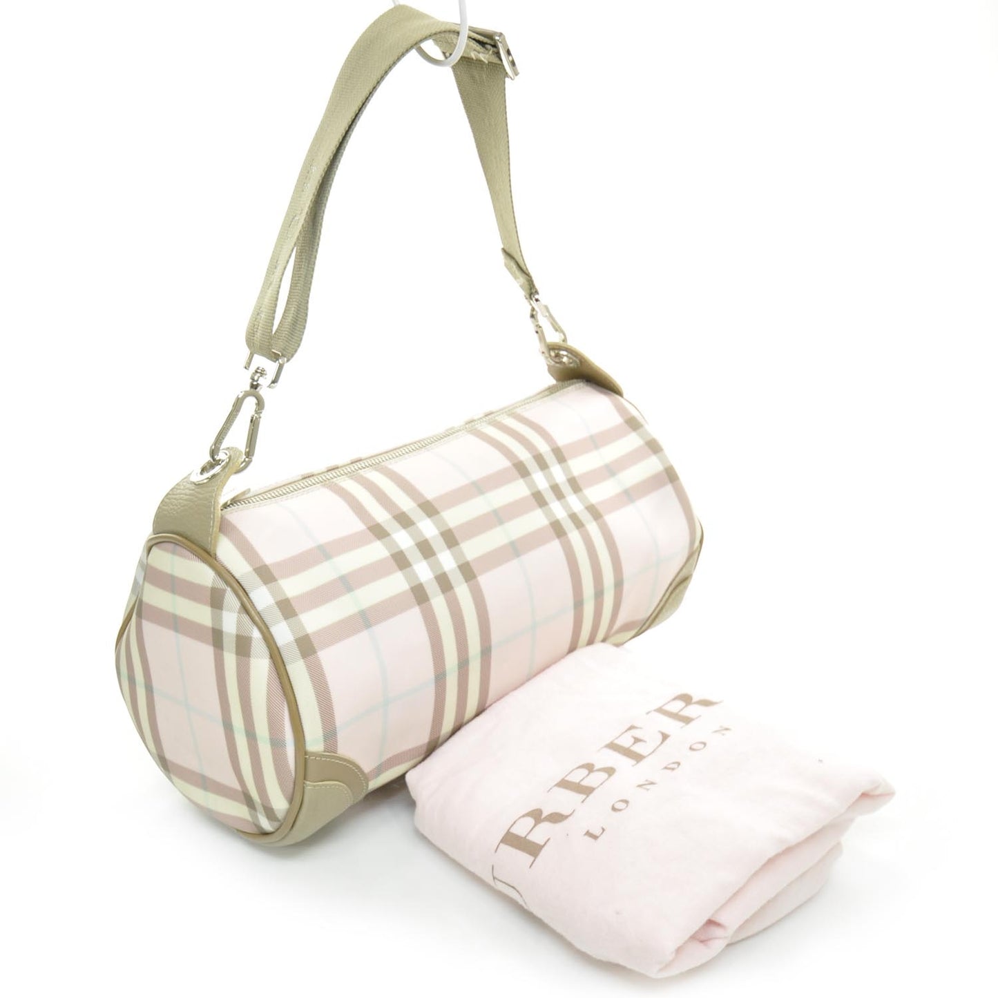 Candy Check Lola Barrel Shoulder Bag Pink