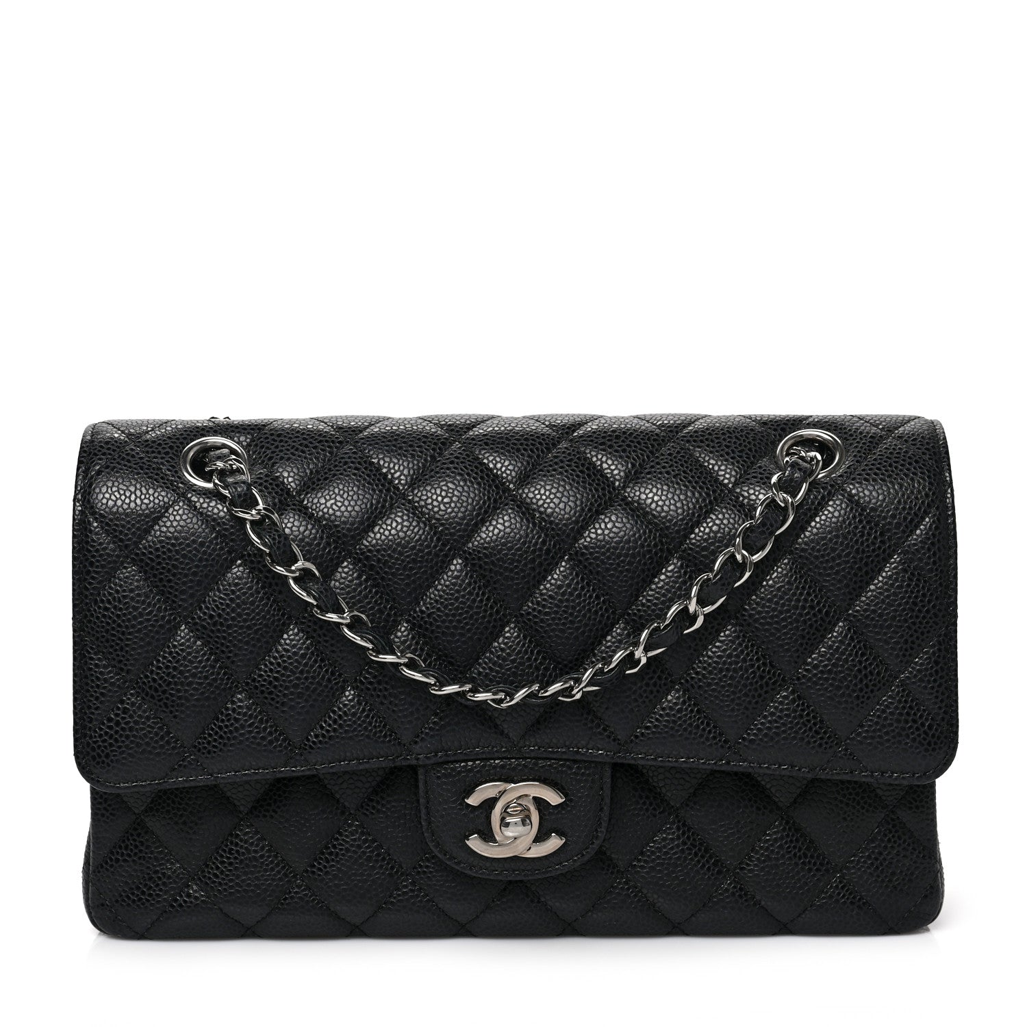 Chanel Caviar Quilted Medium Double Flap Black 1 of 8