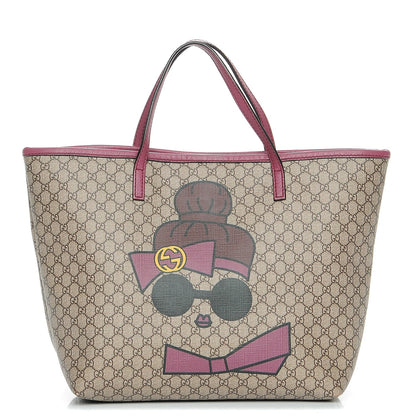 Gucci GG Supreme Monogram Kid's Doll Print Tote 1 of 8