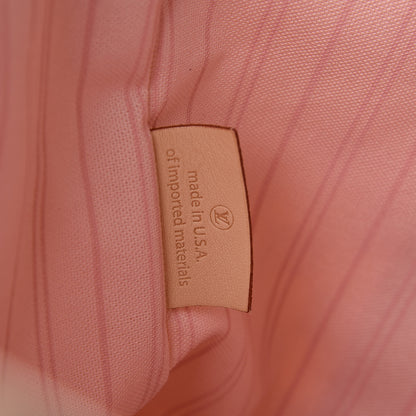 Louis Vuitton Damier Azur Delightful MM Rose Ballerine 7 of 11