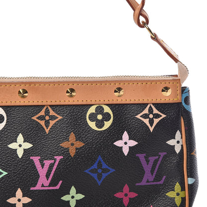 Louis Vuitton Monogram Multicolor Pochette Accessories Black 9 of 13