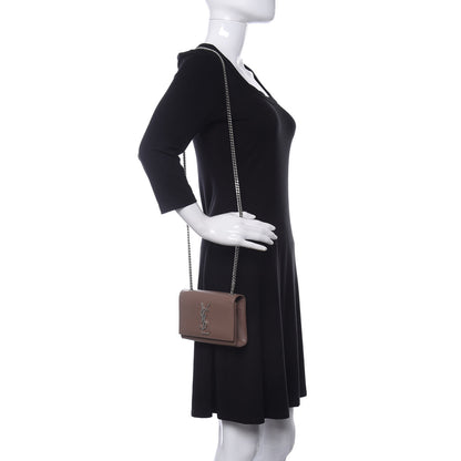 Saint Laurent Grain De Poudre Small Monogram Kate Satchel Fard 2 of 13