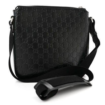Gucci Guccissima Signature Small Messenger Bag Black 3 of 12