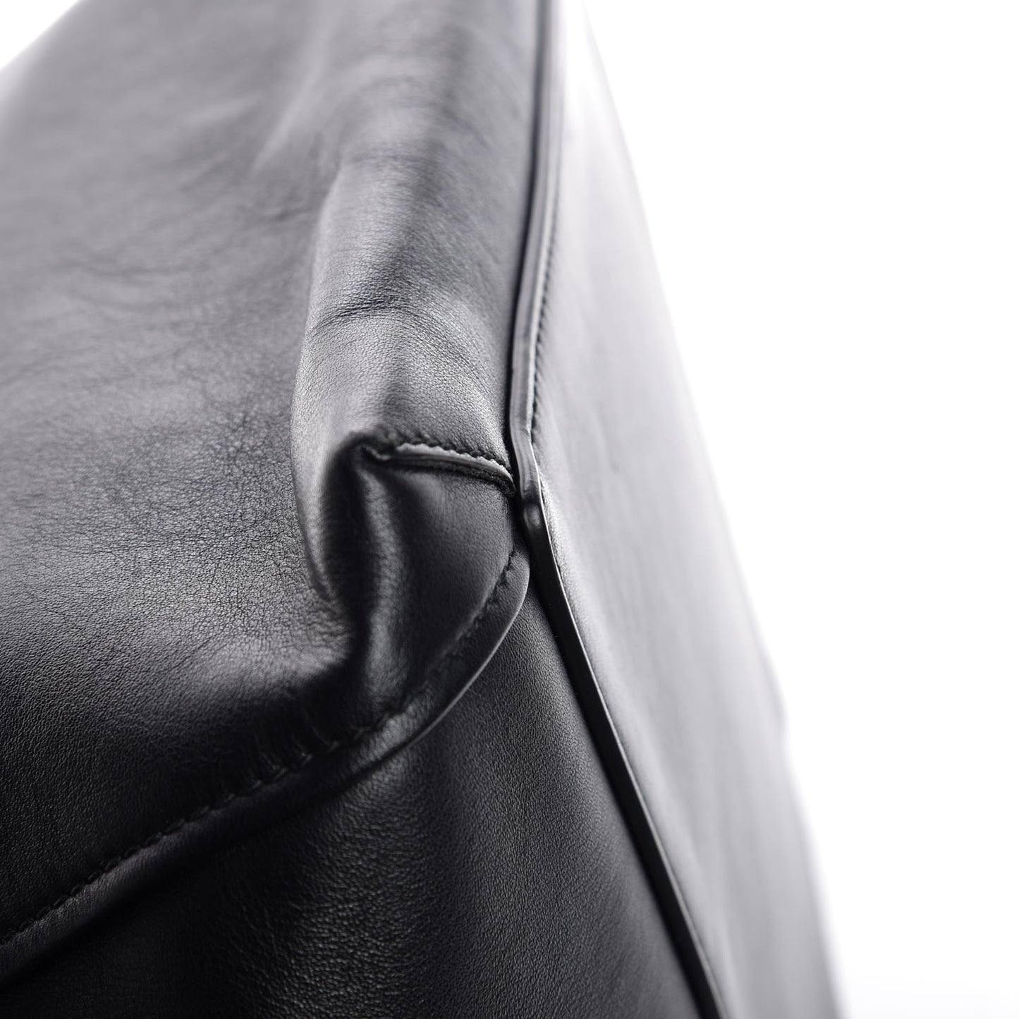 Calfskin Fringe Laundry Cabas Black