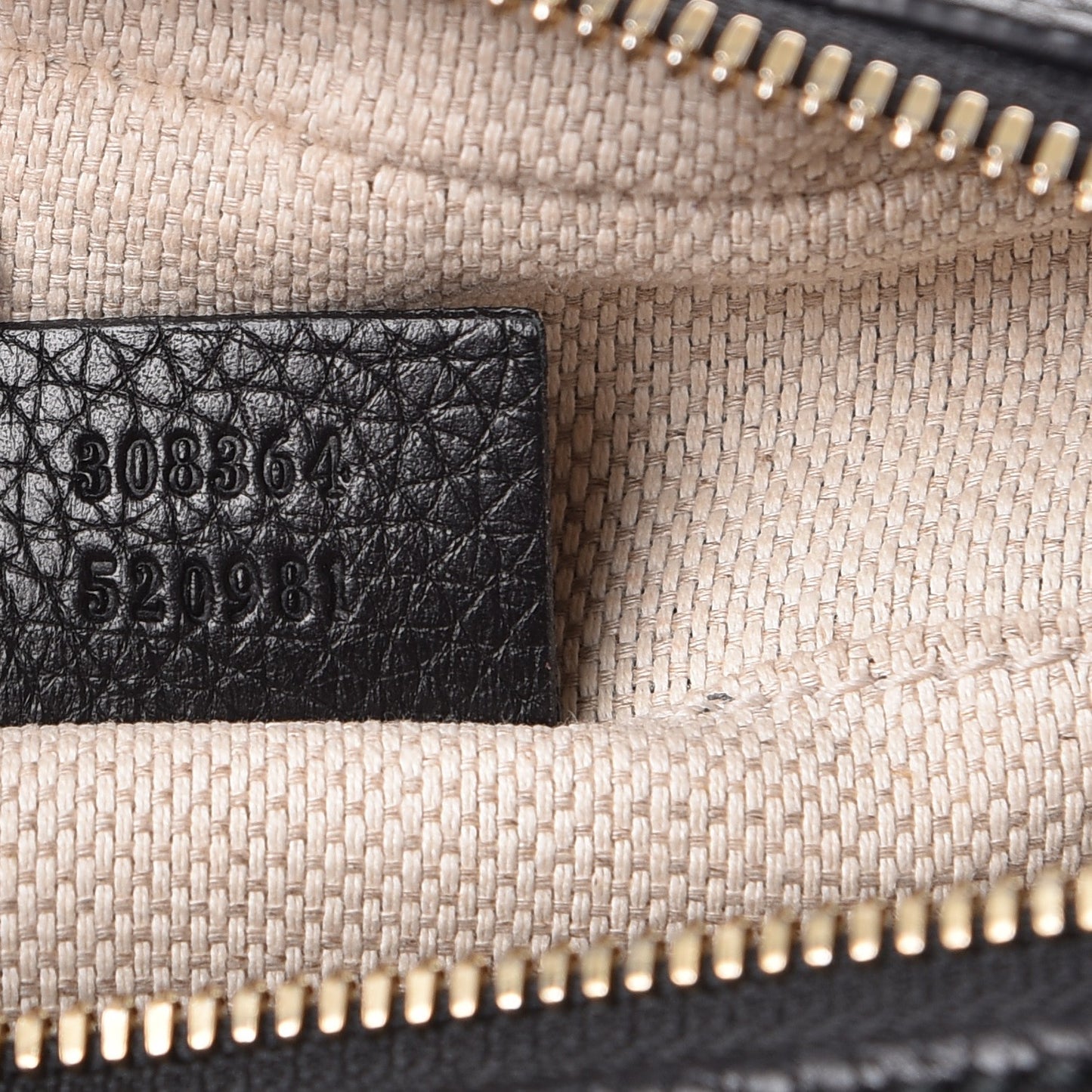 Pebbled Calfskin Small Soho Disco Bag Black