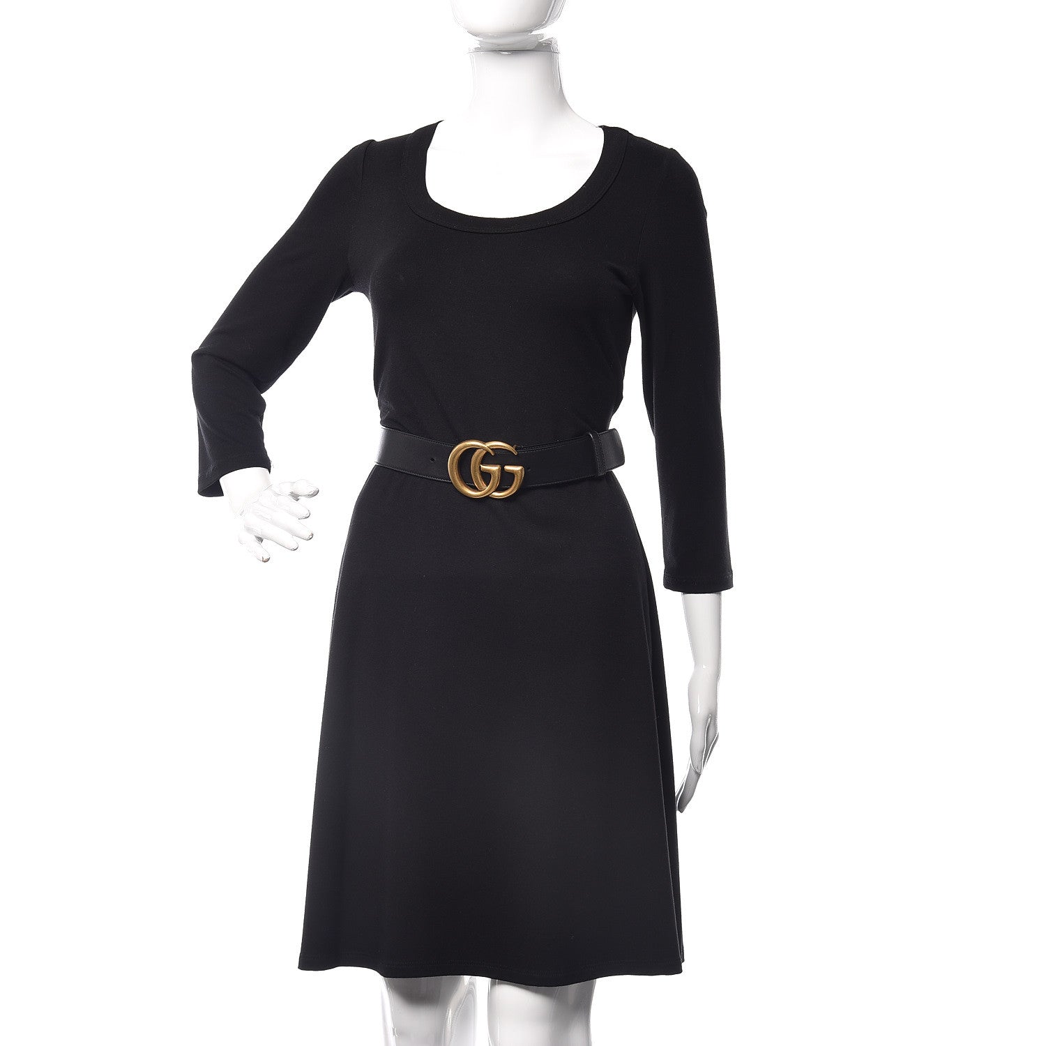 Gucci Calfskin Double G 40mm Belt 85 34 Black 2 of 8