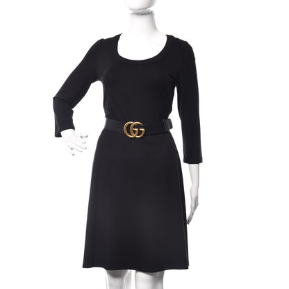 Gucci Calfskin Double G 40mm Belt 85 34 Black 2 of 8