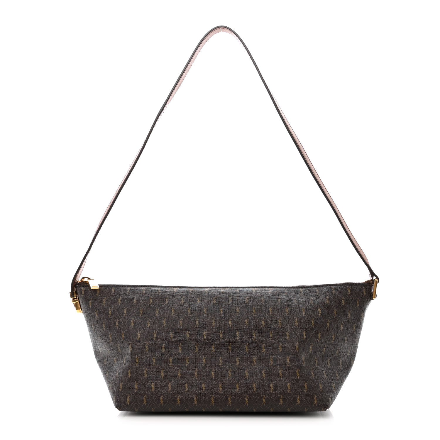 Saint Laurent Canvas Smooth Calfskin Le Monogramme Crossbody Bag Chestnut 1 of 15