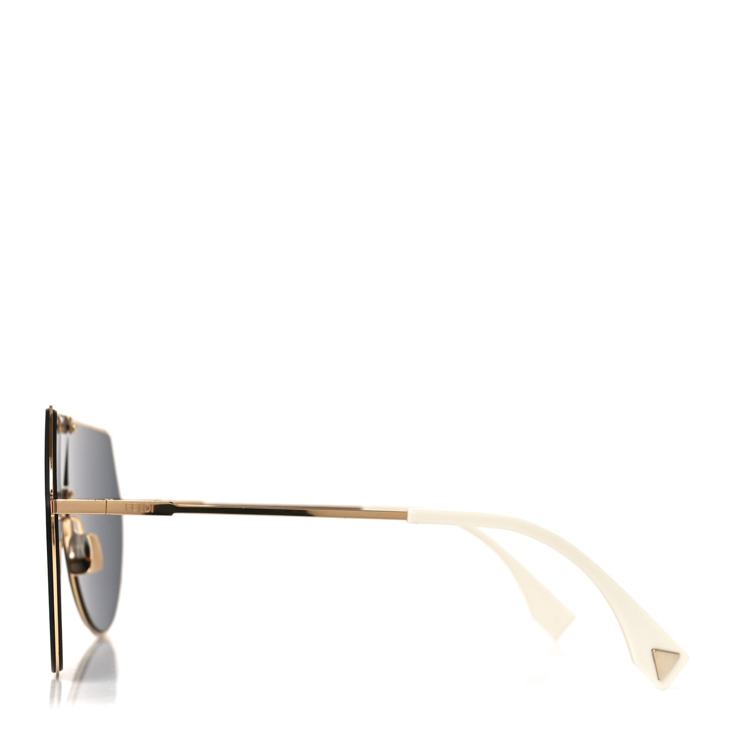 Metal Mirrored Eyeline Sunglasses FF 0193/S Black Rose Gold