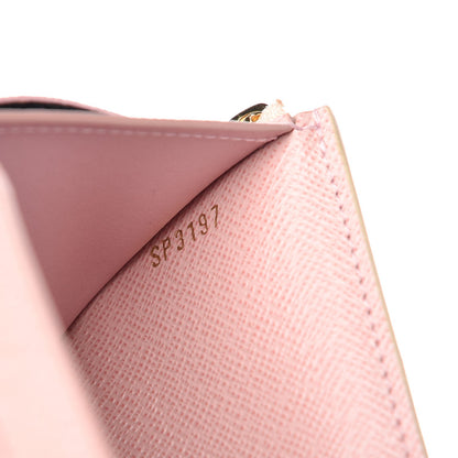 Louis Vuitton Damier Azur Victorine Wallet Rose Ballerine 7 of 7